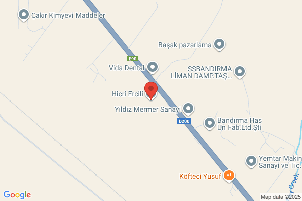 Yener Ercili Bamak Bandirma Makina Yedek ParÇa San.