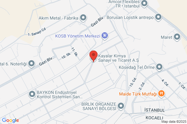 Kayalar Kimya San. Ve Tic. A.s.